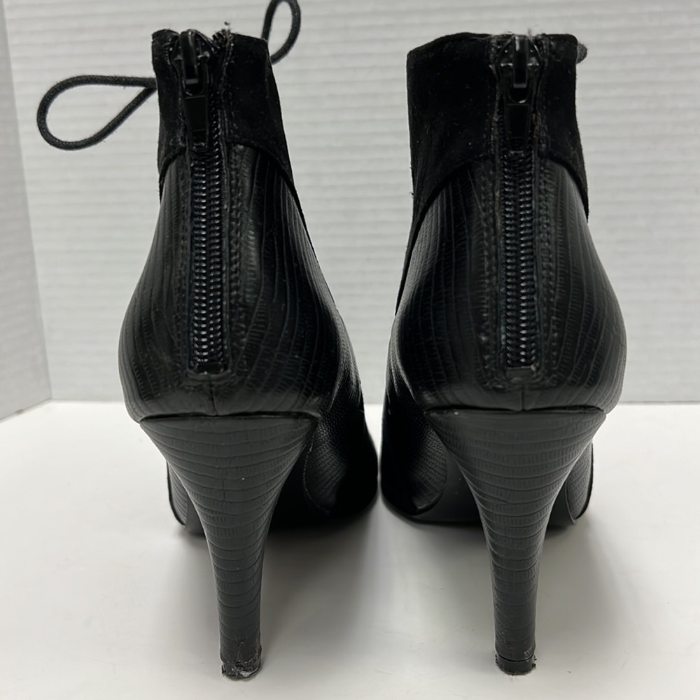 Nine West ‘Stiletto’ Open Toe Lace Up Heels - Picture 4 of 8